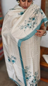 Cream and Gold Zari woven Suit - D3 - CSU7