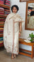Cream and Gold Zari woven Semi Silk Suit - D7 - CSU7