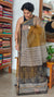 SQ39 - Mustard Hand Block Printed Kota Doria Saree