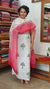 3721 - White and Red Block Printed Kota suit