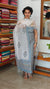 Blue and White Block Printed Kota Doria Suit - GD331