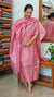 Flamengo Pink Checked Tussar Silk Suit - 81NZ - B
