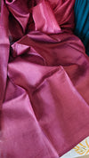 Fuchsia Pink Printed Silk Saree - PK772