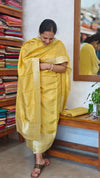 Egg Nog Yellow Banarasi Suit