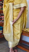 Egg Nog Yellow Banarasi Suit