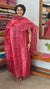 Dark Pink Printed Tussar Silk Suit - TN293