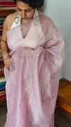 Lilac Tissue Organza Saree - 3637