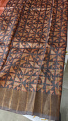 Three shade Zari Checked Desi Tussar Silk Saree - KPR3