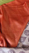 Pure Desi Tussar Silk Block Printed Saree