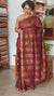 Coffee Brown Zari Checked Bhagalpuri Silk Saree - BPR3