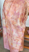 Nude Pink Woven Tussar Silk Shibori Suit - 2938