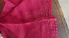 Maroon Super net Kota Saree with Crochet work - 9818
