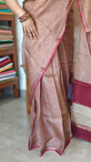 Beige Printed Pure Kota Silk Saree - KTS3