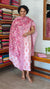 Baby Pink Printed Jute Net Suit - DE312