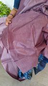 Muave Woven Noel Tussar Silk Saree - 34NU