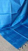 Olympic Blue Woven Noel Tussar silk Saree - 34NU