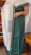 Dark Green Semi Silk Suit