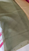Golden Mustard Embroidered Kota Saree - 329N