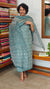 Teal Blue Cotton Hakoba Suit with Kota Doria Dupatta