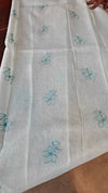 Sea Green Embroidered Net Kota Saree - WQ80