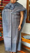 Agean Blue Woven Noel Tussar Silk Suit - MNT4