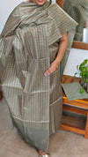 Sage Green Woven Noel Tussar Silk Suit - MNT4
