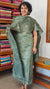Forest Green Semi Tussar Suit with Cross Stitch Embroidery - MTV6