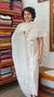 Off White and Gold Block Printed Chanderi Silk Suit - MC059