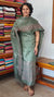 Fern Green Semi Tussar Suit with Copper Thread Embroidery - TTV4