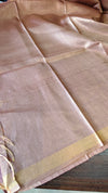Golden Mauve Pure Moonga Tissue Silk Saree - SM32