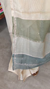 Light Beige Kota Saree with Hand Pita Work - KX45