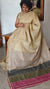 Beige Kota Saree with Hand Pita Work - KX45