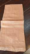 Nude Peach Super Net Kota Saree with Crochet Work - 9818