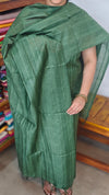 Green Semi Silk Woven Suit - EW79A - A