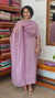 Lavender Crushed Organza Cutwork Suit - M177