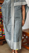 Metaillic Grey Banarasi Suit - 73SC