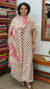 Semi Silk Suit - Beige and Pink - C - ETV9