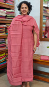 Blush Pink Muslin Chikankari Suit - SML9