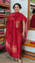Chilli Red Semi Raw Silk Banarasi Suit - 67A1 - B