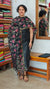 Black Linen Chanderi Jamdani Suit - DL73