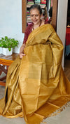 Mustard Woven Semi Tussar Silk Saree - NU87