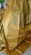 Mustard Woven Semi Tussar Silk Saree - NU87
