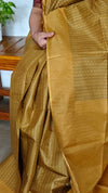 Mustard Woven Semi Tussar Silk Saree - NU87