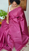Dark Pink Woven Semi Silk Saree - 2 - NU87