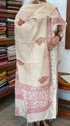 Light Beige and Pink Chanderi Suit - R299