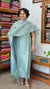 Aqua Green Embroidered Tussar Silk Suit - VP25
