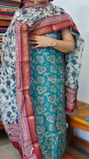 TealSemi Maheshwari Suit - FE41
