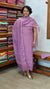 Lavender Chanderi Applique Suit