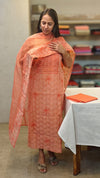 Light Orange Supernet Salwar