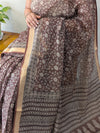 KN15 Coffee Brown Kota Doria saree